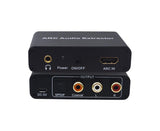 ARC to Audio Adapter Extractor HDMI-compatible Optical Fiber Coaxial 3.5mm Output Converter Black V1263-JX-1058