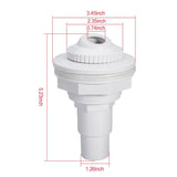 Pool Return Jet Fitting Above Ground Pool Complete Pool Return Jet Kit with Gaskets and Hose Adapter V1107-125-95397-WHT-4PCS