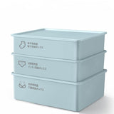Underwear Panties Socks Box Close-fitting Clothing Storage Box Drawer Three-piece Cover with V1107-UNDERWEAR PANTIES SOCKS BOX-PINK