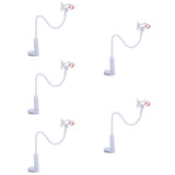 White Mobile Phone Stand with Anti-Scratch Pad for Desks and Travel - 5Pcs V1369-AZ3-W-18064