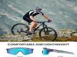 OutdoorMaster Hawk II Polarized Sports Sunglasses for Men Women, TAC 100% UV400 Protection TR90 XFOM-CG-BKK75