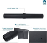 Leather Desk Pad 36" x 20", Office Desk Mat Waterproof Black - Premium Quality - Smooth Mouse V1258-DP02-C-353