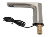 Touchless Electronic Faucet Battery Powered Vertical Bathroom Sink Faucet G1/2 Male Thread Silver V1294-YM0901-3111240259111