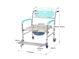 Orthonica Commode Chair With Castors SHC-MAS-050-24L