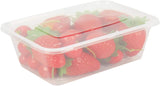 96pcs 2000ml Reusable Food Containers Plastic Meal Prep Storage w/ Lids - BPA Free V563-FC2000-8-12PK