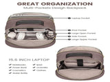 Stylish Laptop Backpack for Women Large Capacity 27L Computer Bag with 15.6 Inch Compartment, USB V1107-CS-XSBJBBBZ