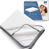 Waterproof Cotton Terry Mattress Protector, 120 x 200cm V1237-ZY-528-048