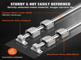 Linear Guide Rail Set, SFC20 1200mm, 2 PCS7.2 in/1200 mm SFC20 Guide Rails PCS SC20 Slide Blocks V952-ZXH20MM1200MM30G9V0