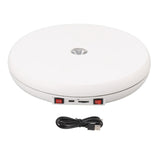 Electric Rotating Display Table LED Light 25cm Noiseless 20kg Load Capacity Turntable Display Stand V1294-YM0703-3115230016512