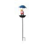 Solar Bird Feeder, Outdoor Solar Lights with Umbrella Feeder, Decorative Lights for Garden or Yard, V1370-AZ4-13845