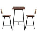 Artiss Bar Table Stools Set Dining Desk Industrial Kitchen Chairs Cafe Pub BA-TAB-CHR-SET-BR