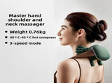 Green Cordless Shoulder and Neck Massager with Heat Rechargeable Shiatsu Deep Tissue Massage Pillow V888-ELOSUNG40902