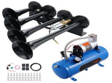 Train Horns Kit, 4 Trumpet Air Horn Kit, 150dB Train Horns for Pickup Trucks, 12V 120 psi Air V952-QLBYCQGTZ12VRGCVHV9