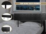 PU Leather King Bed Headboard Bedhead - Black V63-768155