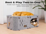 Felt Cat House - Detachable Foldable Breathable Pet Bed for Cats and Small Dogs, 45x35x35cm V888-ELOSUNG28314
