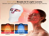 Red Light Therapy Mask for Face and Neck, LED Light Therapy Masks, USB-C Rechargeable, Facial V1107-110-63876