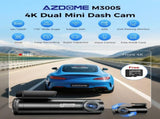 4K Black Dash Cam with 5.8GHz WiFi, GPS, Front & Rear Recording, 24-Hour Parking Mode, 64GB Card V178-59110