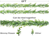 3 Pcs Garland 6ft Artificial Greenery Garland Faux Vines Garlands Plant Artificial Hanging V1369-AZ3-W-22476