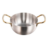 Korea Ramen Pot Stainless Steel Double Handle Fast Heating Ramen Noodle Cooking Pot for Induction V1294-YM0901-3118240003111