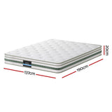 20cm Giselle Mattress Double Green Tea Mattresses MATTRESS-B-MINT-20-D