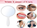 24 Pcs Handheld Mirror with Handle Bulk, 3.94" L x 2.17" W, Small Portable Round Mirror for Kids V1192-AZ-W-17168