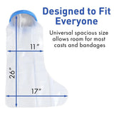 Waterproof Leg Cast Cover for Shower,Reusable Cast Cover for Foot , Watertight Foot Protector for V1369-AZ3-W-18927