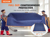 Moving Blankets, 2032 x 1829 mm, 15.6 kg/dz, 12 Packs, Professional Non-Woven & Recycled Cotton V952-DCBYT80X72INUDL28V0