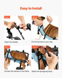 VEVOR Dog Wheelchair for Back Legs, Adjustable 2 Wheels Pet Wheelchair, Lightweight Dog Cart with V952-CWLYLLSZHMLLG0BX1001V0