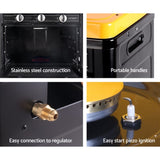 Devanti Portable Gas Oven LPG Black PGO-01-BK-YE