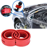 Shock Absorber Spring Buffer 2Pc Universal Car Red Bumper Cushion Car Shock Absorber Spring Bumper V1188-MS-227-2096