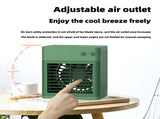 Quiet Portable Water-Cooled Fan, Rechargeable Battery, Desktop Air Cooler for Home Dorm Desk V1369-AZ3-W-10437