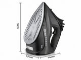 2200W Handheld Electric Steam Iron with Ceramic Soleplate, Continuous Steam and Vertical Ironing for V1341-ZY-7ENTP8F2-BLACK