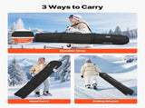 Ski Roller Bag, Up to 74.8 in/190 cm, Padded Snowboard Bag with Wheels for Air Travel, 600D V952-HXYJBXBB190C26CMJ001V0