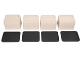 4Pcs Bed Risers Plastic Anti Vibration Pads Furniture Risers for Washing Machine Cabinet Sofa V1294-YM0715-3117220135811