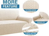 Sofa Cover 1 Piece Stretch Sofa Slipcovers Non Slip Sofa Cover with Elastic Bottom Washable for V1258-DP02-F-658
