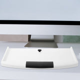 Under Desk Keyboard Tray Slide Out with Scratch Resistance and Space Saving Design V1192-AZ-W-21049