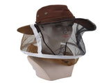 Beekeeper Cowboy Hat Tightening Design Breathable Mesh Beekeeping Veil Hat for Beekeepers Fishermen V1294-YM0523-3111220084311