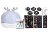 Cute USB Rechargeable Projection Lamp 360 Degree Rotating Remote Music Night Light for V1294-YM0901-3119200112411