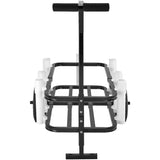 Beach Fishing Cart, 91 kg Load Capacity, Fish and Marine Cart with Two 275 mm Big Wheels Rubber V952-LLKYJC11YC0080XFQV0