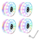 4 Roller Skate Wheels 58mm X 32mm Luminous Quad Roller Skateboard Wheels Outdoor Roller Skates Light V1370-AZ4-07679