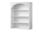Artiss 4 Tier Bookshelf Arched Fluted Storage Display Cabinet Unit White FUR-S-BSHELF-ARC-WH-AB