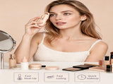 Heated Eyelash Curler, C-Shaped Rechargeable Lash Curler, 2 Temp Levels, Type-C Charging, Fast Heat V1107-108-84409-BEG