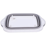 Folding Cutting Board Chopping Board Portable Vegetables Drain Basket for Indoor Outdoor V1294-YM0901-3118210140311