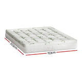 Giselle Bedding Pillowtop Mattress Topper 7.5cm Thick Bamboo Pad for Back Pain Relief Washable TOPPER-BAM75-Q