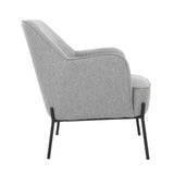Hugo upholstered armchair light grey V178-67291