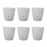 6pcs Plastic Flower Poting Plant Container Lightweight Plastic Planter for Home Balcony V1294-YM0901-3111240201712