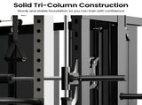 Powertrain 938B Multi-Function Smith Machine Gym Station 160KG Dual Weight Stack Power Rack Cab HYM-JX-938B