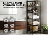 Artiss 5 Tier Floor Standing Corner Shower Caddy Bathroom Organizer Black BSR-A-5T-142H