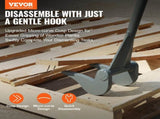 Pallet Buster, 50'' Carbon Steel Handle Wrecking Pry Bar, 2000 lbs Weight Capacity, Heavy Duty Deck V952-QGWW45INCH4IACX9EV0