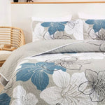 Intricate Quilted Coverlet and Pillowcases Set: Artistry in Every Stitch - Queen size V745-MAC080189Q13U